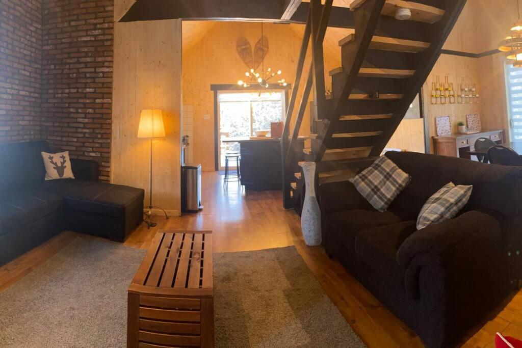 Le Jazz- Chalet Rustique/Chic Avec Spa Notre-Dame-Des-Bois Экстерьер фото